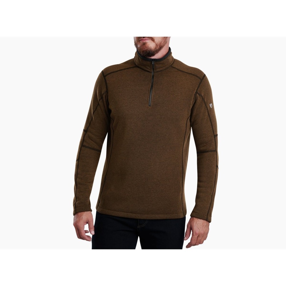 Kuhl Revel 1/4 Zip Pullover Sweater Mens XXL Grain Heather Fleece 3007